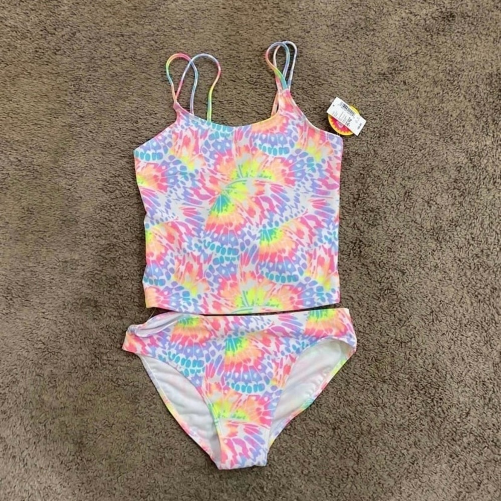 Girls Childrens Place Colorful Swimsuit size 14 NWT